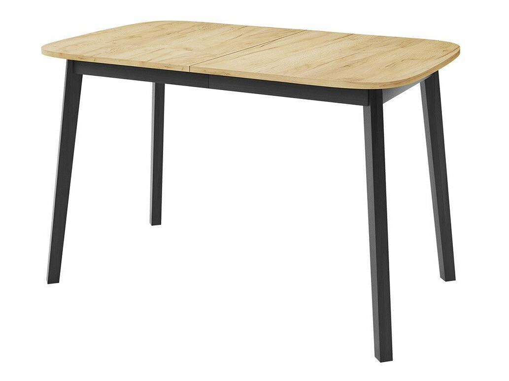 Ēdamistabas komplekts Edmond 117 (Amatniecības zelta ozols + Melns)