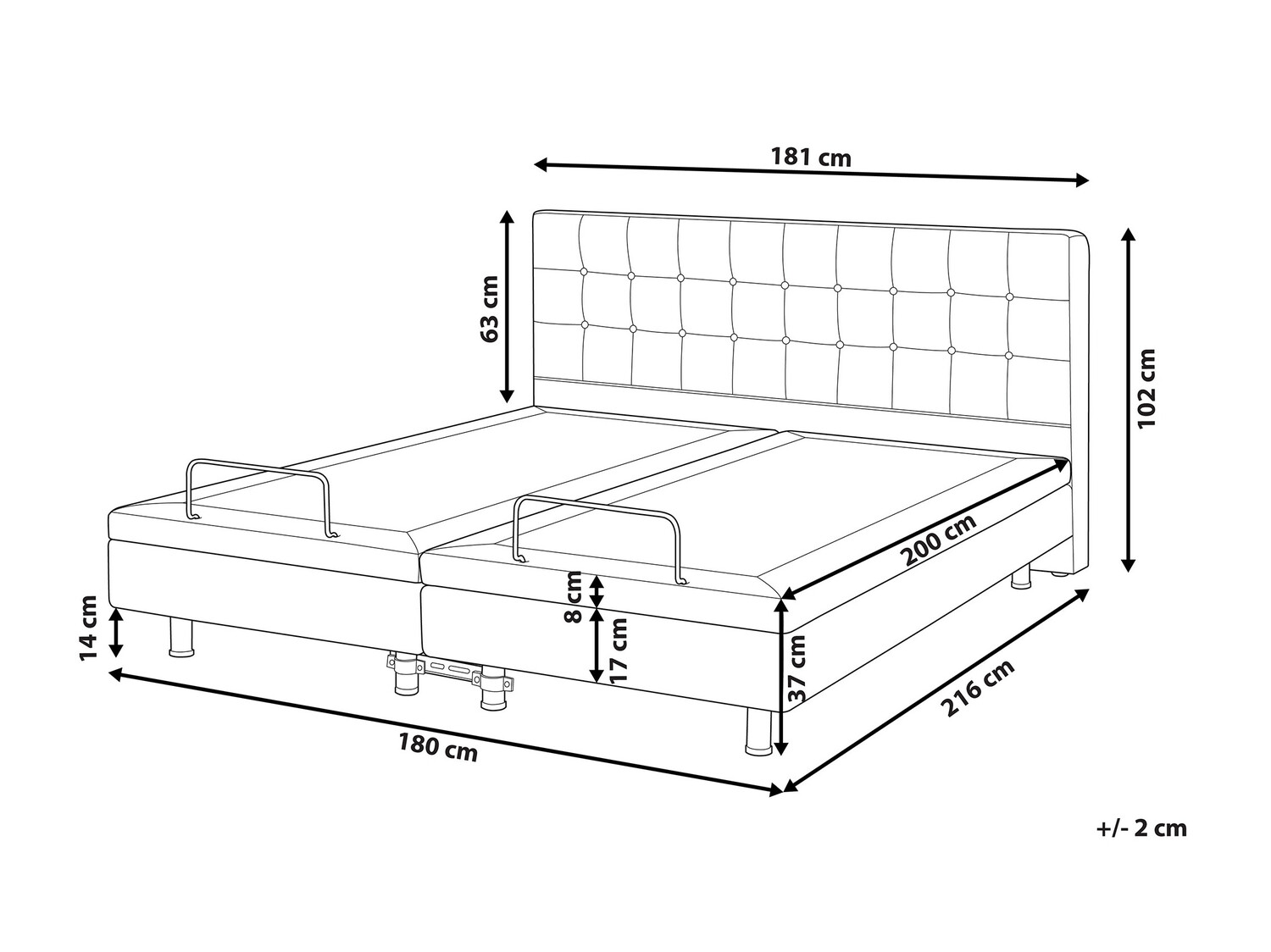 Кровать Berwyn 762 (Тёмно-серый)