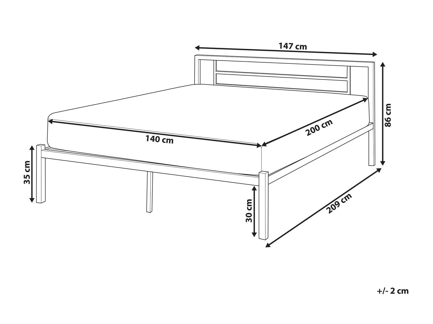 Кровать Berwyn 771 (Чёрный)