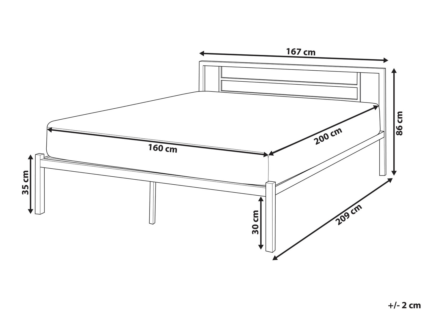Кровать Berwyn 771 (Чёрный)