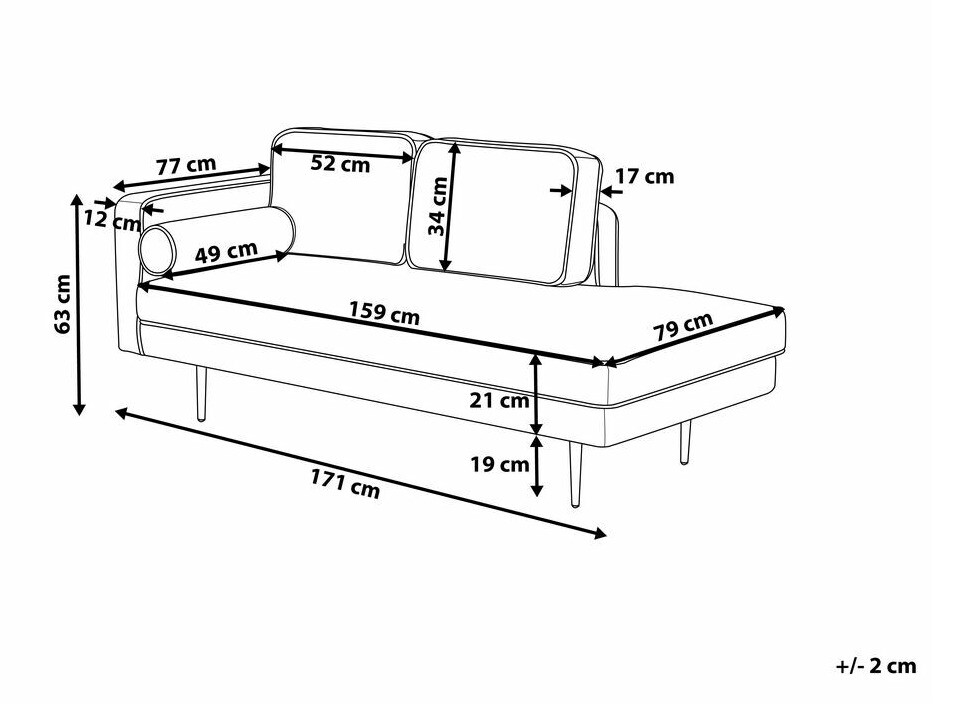 Kušete Berwyn 770 (Pelēks)
