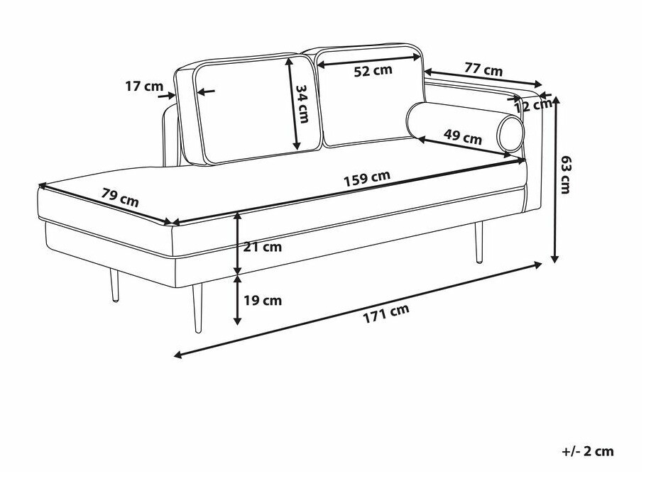 Кушетка Berwyn 770 (Бирюзовый)