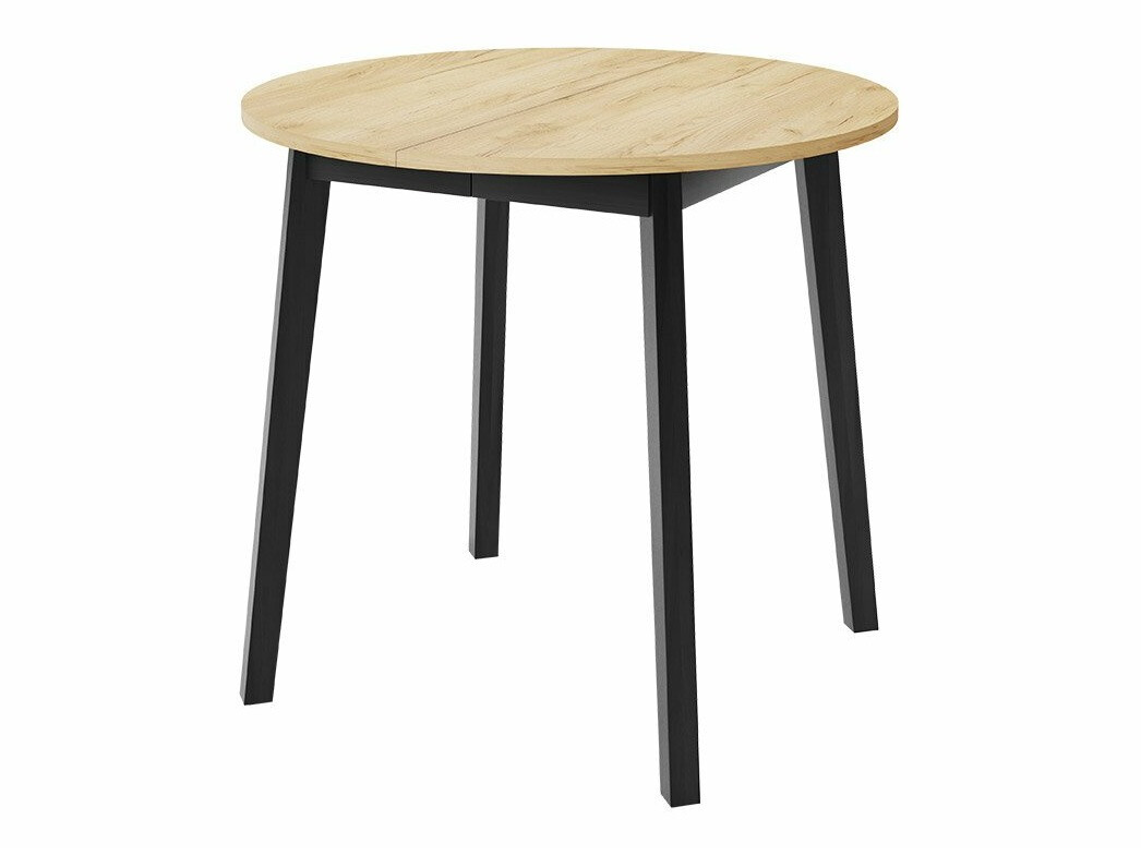 Ēdamistabas komplekts Edmond 119 (Amatniecības zelta ozols + Melns)