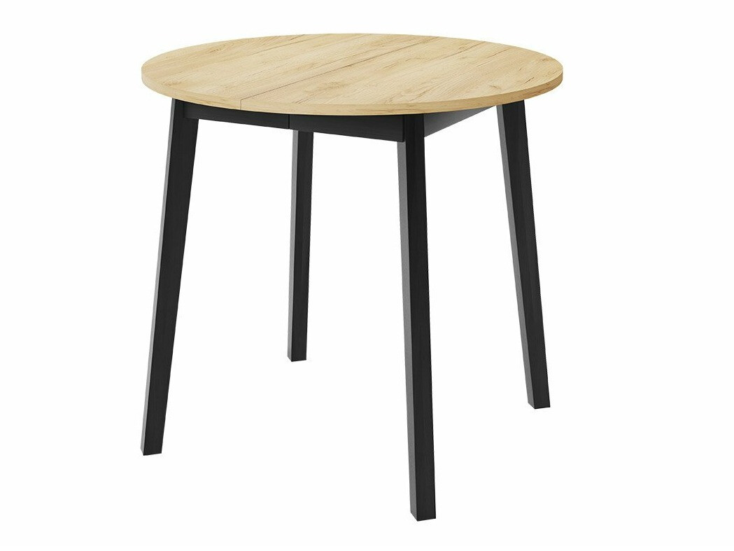 Ēdamistabas komplekts Edmond 119 (Amatniecības zelta ozols + Melns)