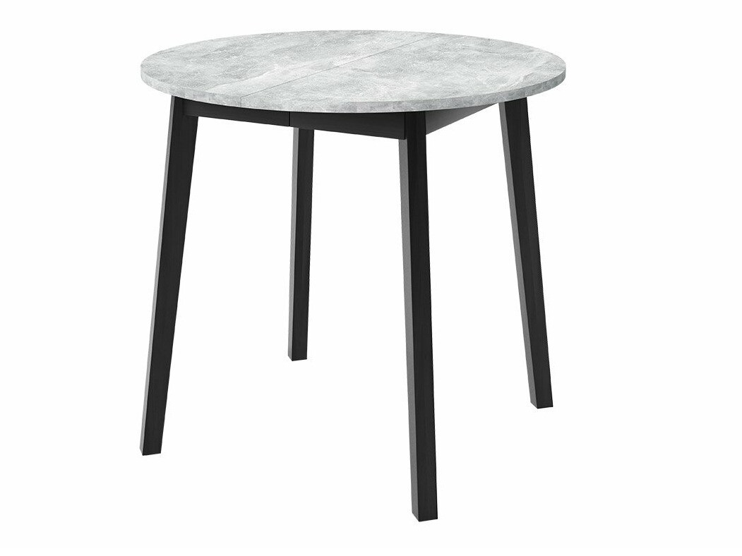 Ēdamistabas komplekts Edmond 119 (Pelēks marmors + Melns)