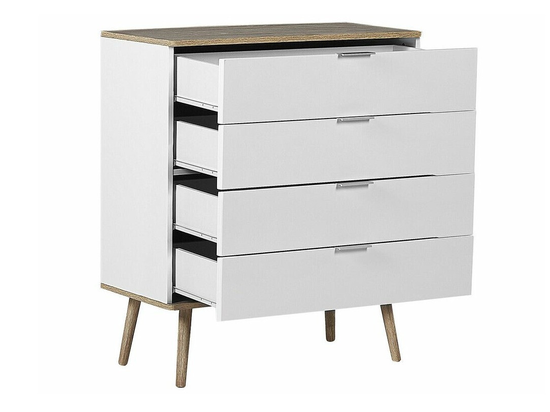 Kомод Berwyn 781 (Белый + Светлое дерево)