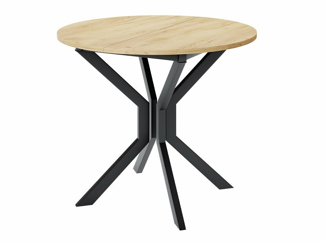 Обеденный гарнитур Edmond 118 (Ремесло золотой дуб + Чёрный)