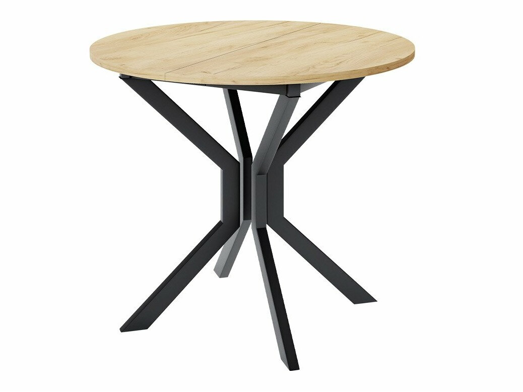 Обеденный гарнитур Edmond 118 (Ремесло золотой дуб + Чёрный)