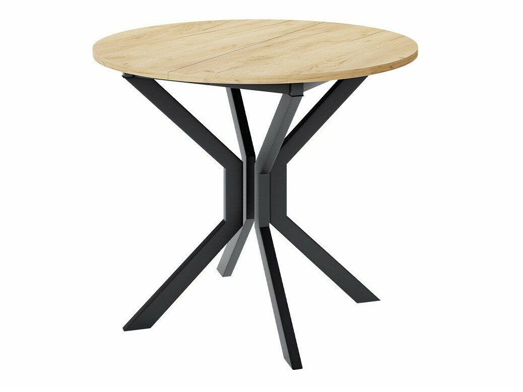 Обеденный гарнитур Edmond 118 (Ремесло золотой дуб + Чёрный)