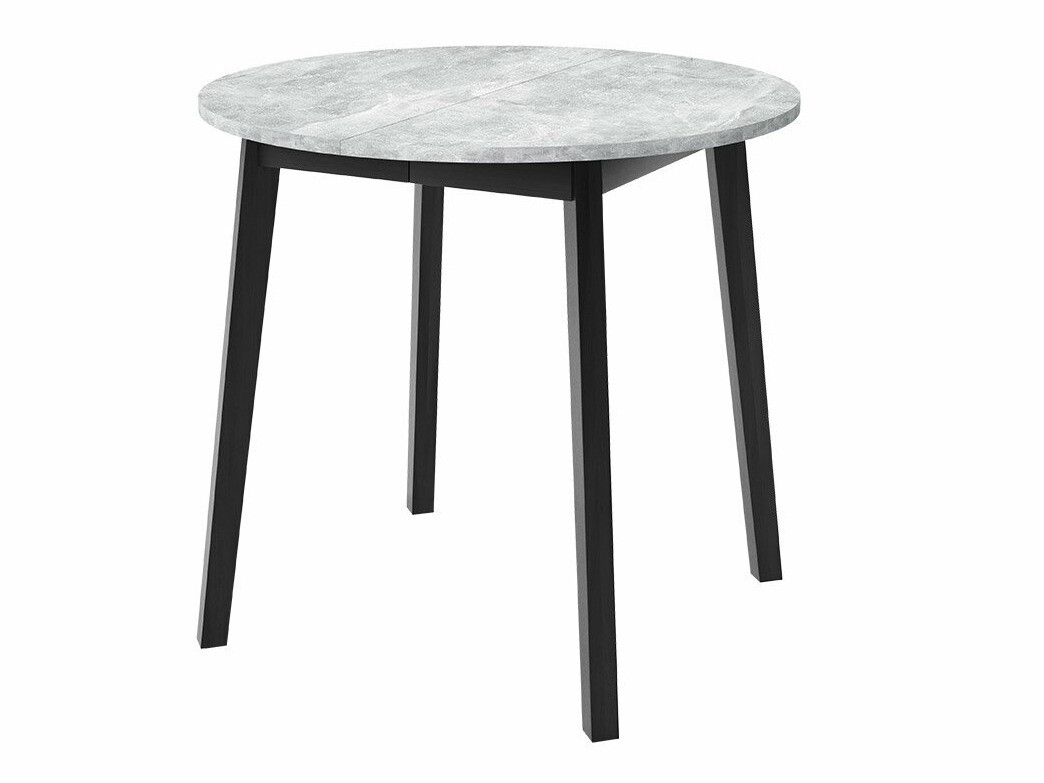 Обеденный гарнитур Edmond 119 (Серый мрамор + Чёрный)