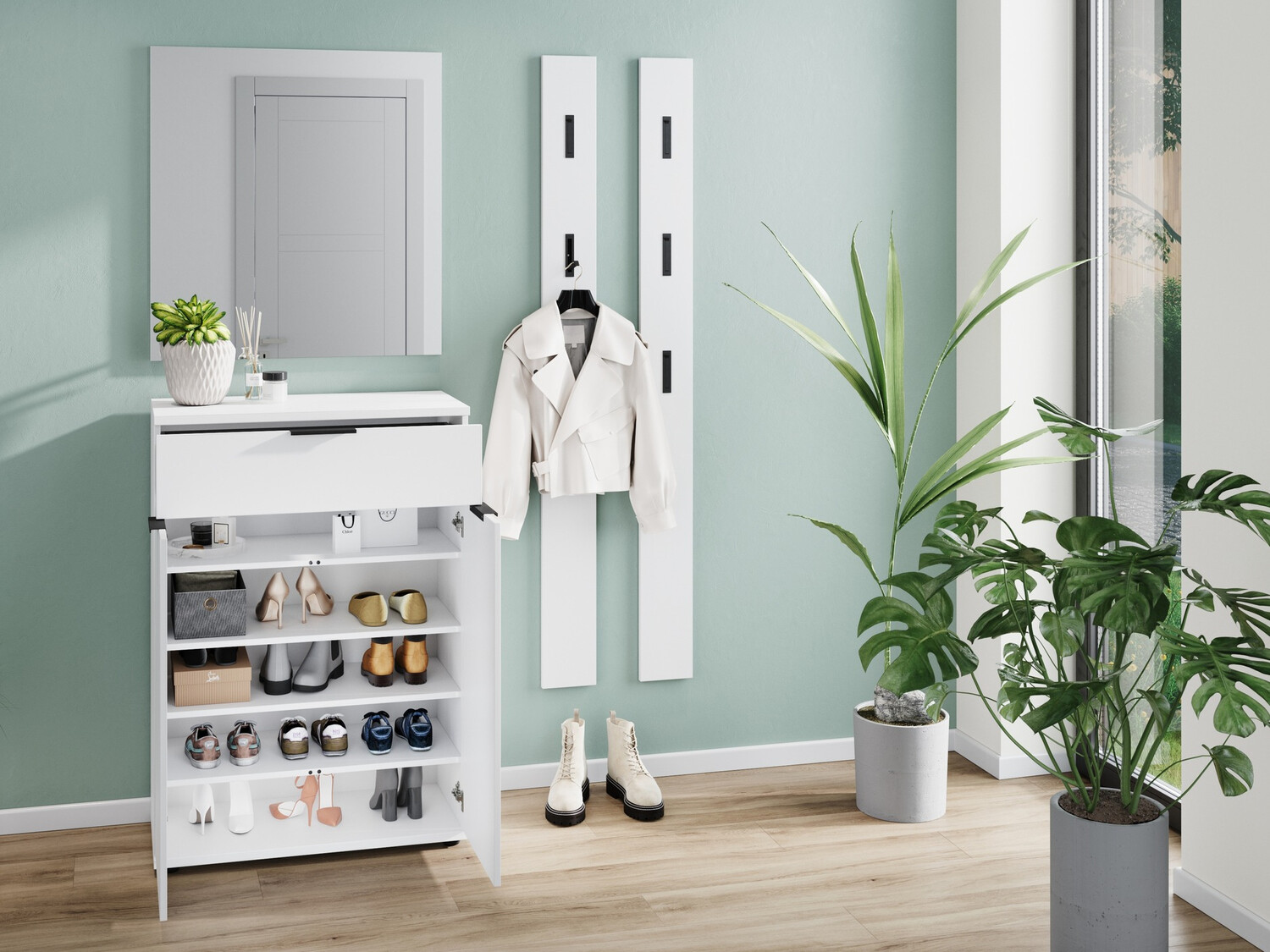 Priekšnama komplekts Soliru 102 (Balts)