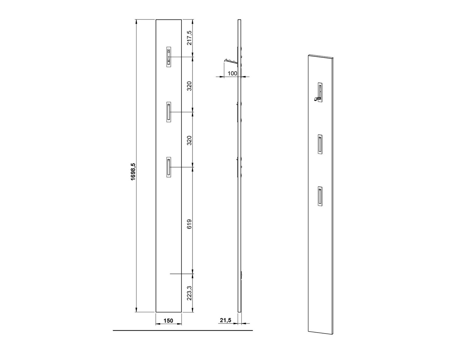 Priekšnama komplekts Soliru 102 (Balts)