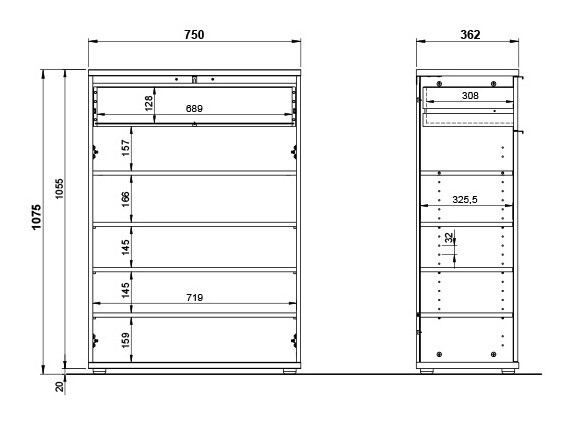 Тумба для обуви Soliru 101 (Белый)