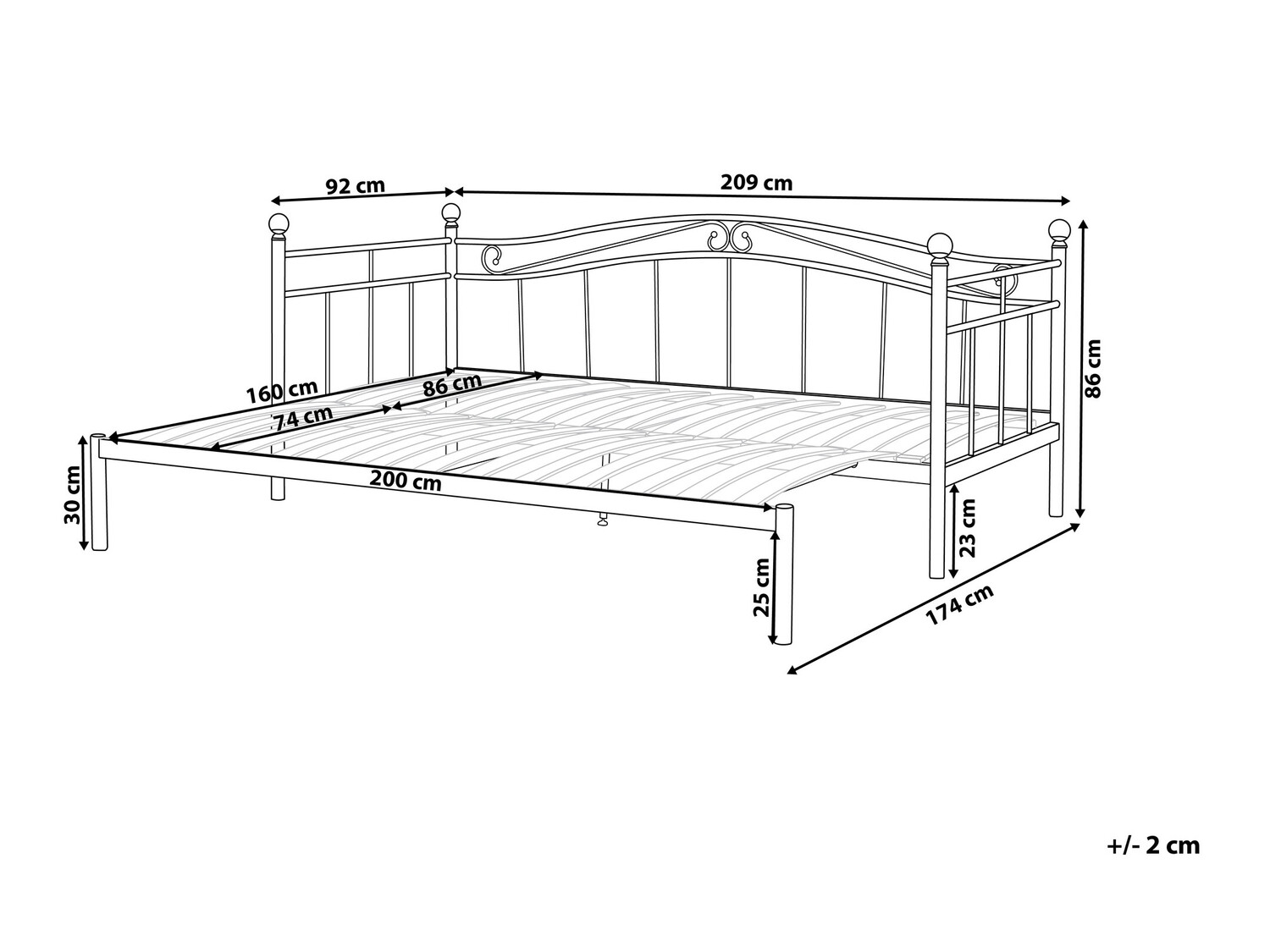 Кровать Berwyn 799 (Белый)