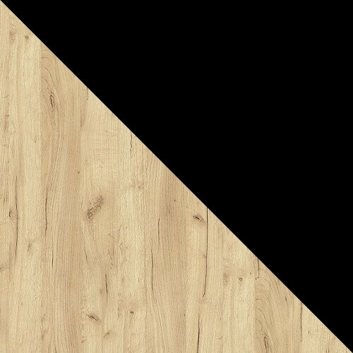 Обеденный гарнитур Edmond 121 (Ремесло золотой дуб + Чёрный)