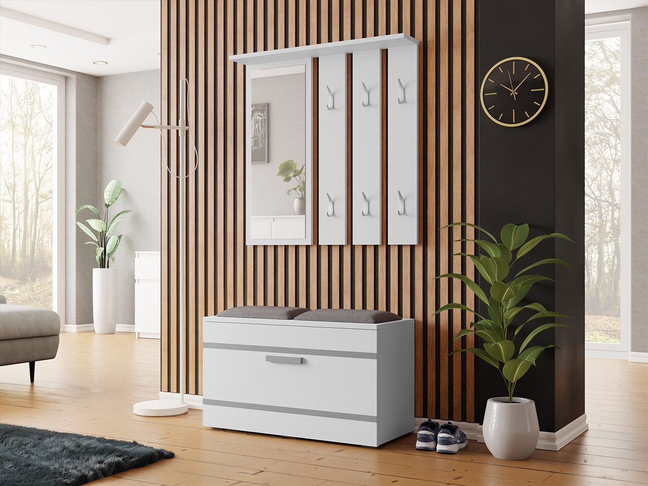 Priekšnama komplekts Mandeville 103 (Balts)