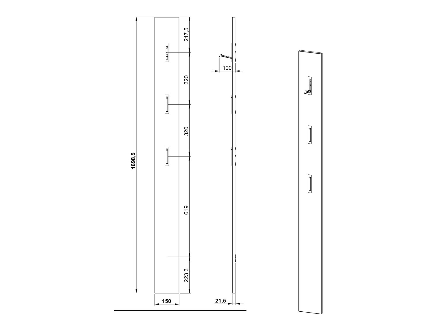 Priekšnama komplekts Soliru 104 (Balts)