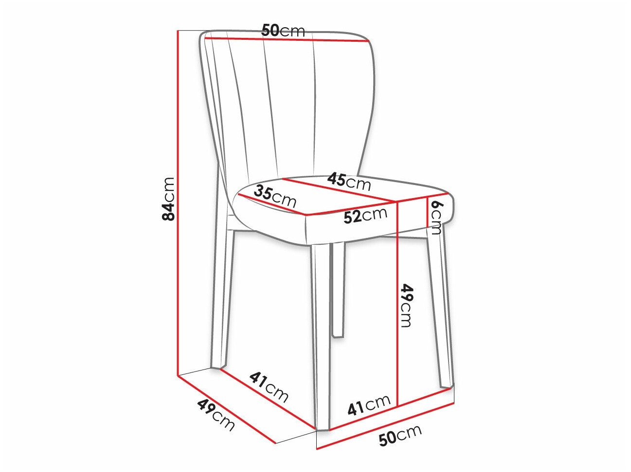Стул Racine 130 (Чёрный + Magic Velvet 2216)