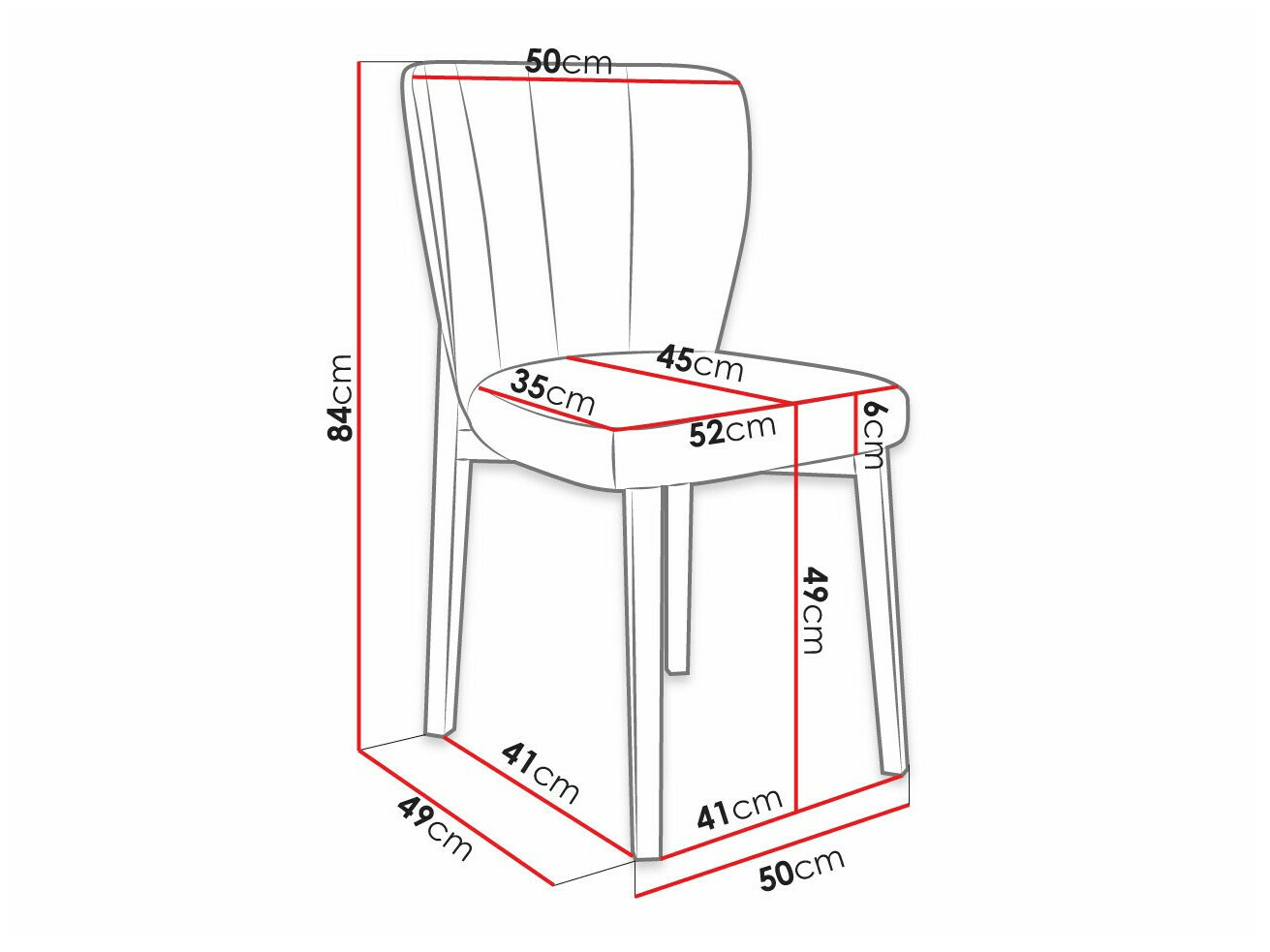 Стул Racine 130 (Чёрный + Magic Velvet 2219)