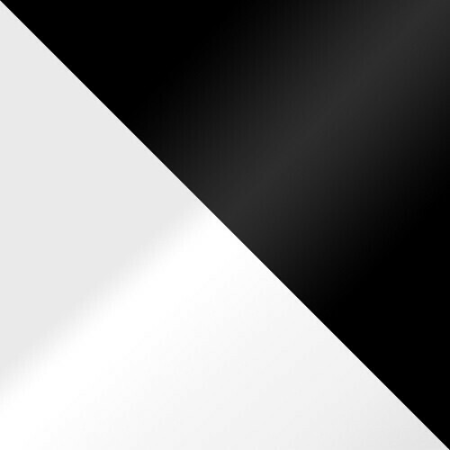 Обеденный гарнитур Racine 137 (Глянцевый белый + Глянцевый черный)