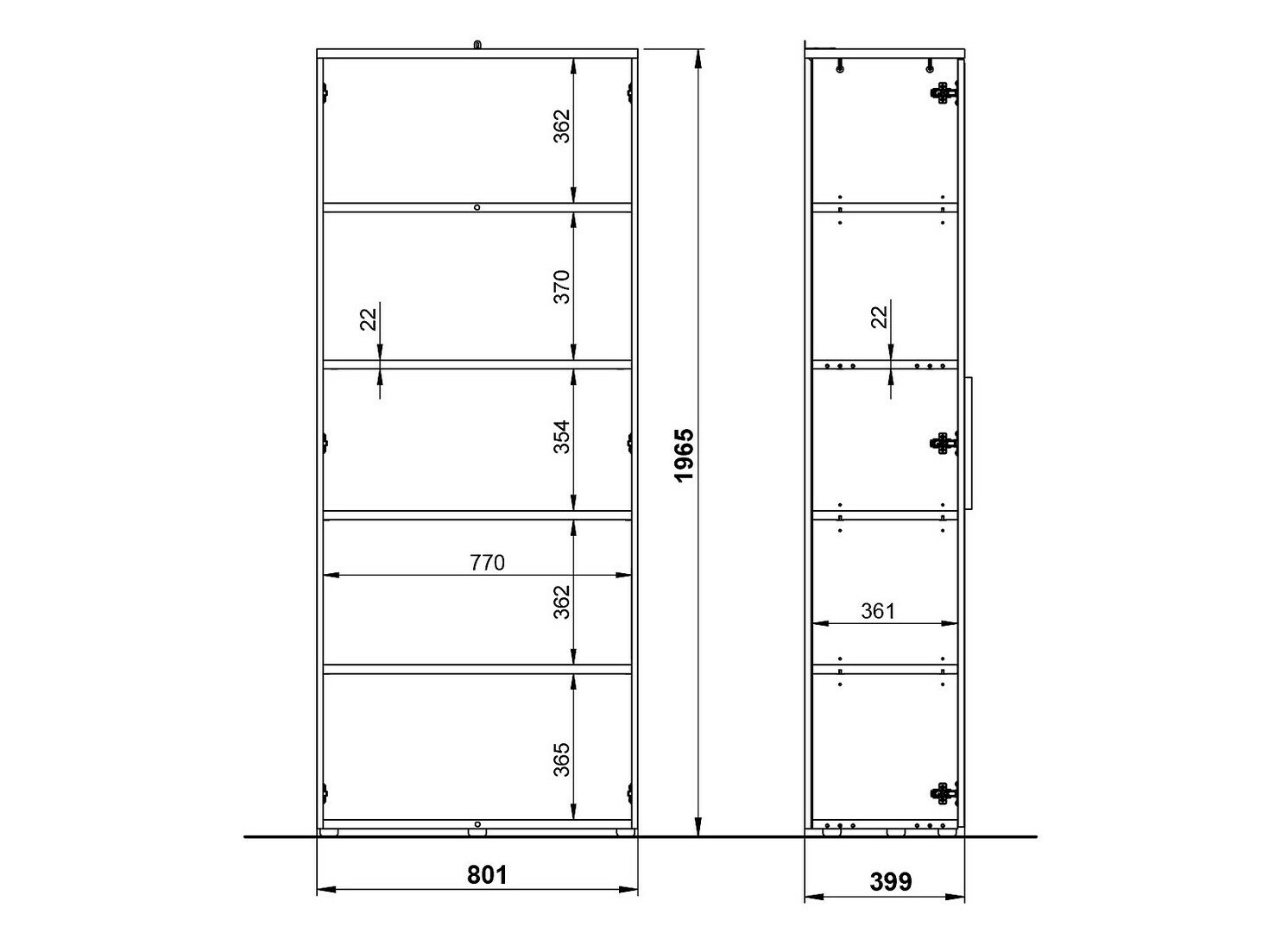 Plaukts Feltoru 102 (Balts)