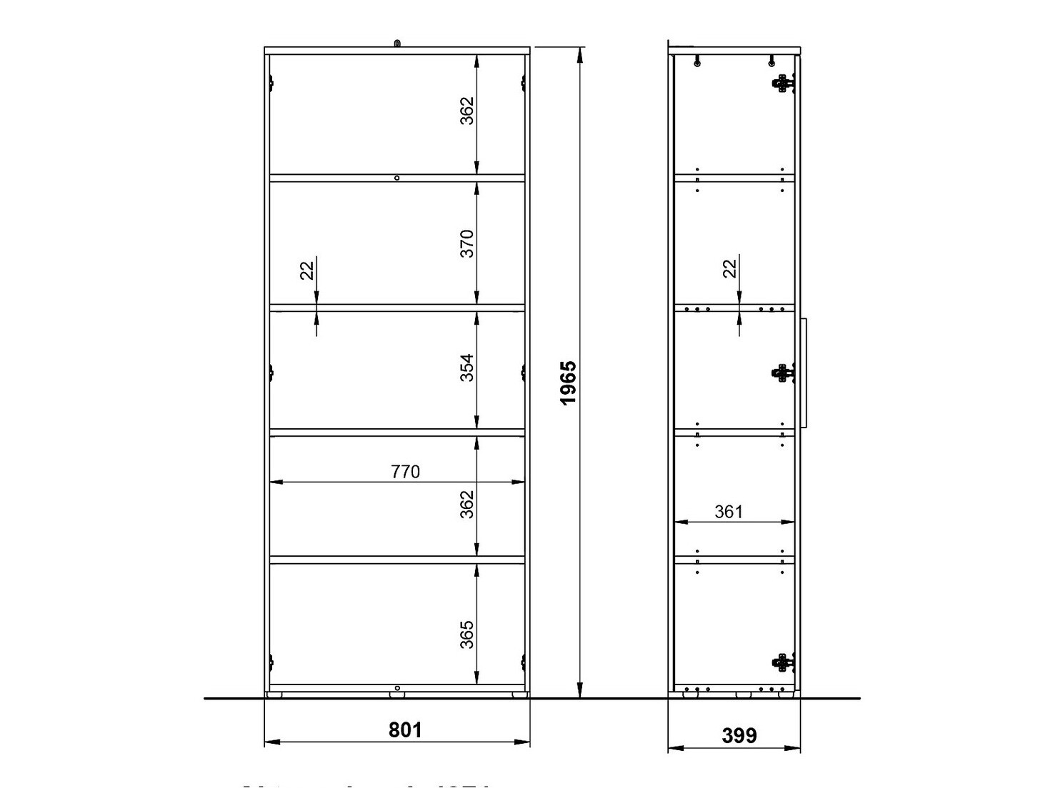 Plaukts Feltoru 102 (Grafīts)