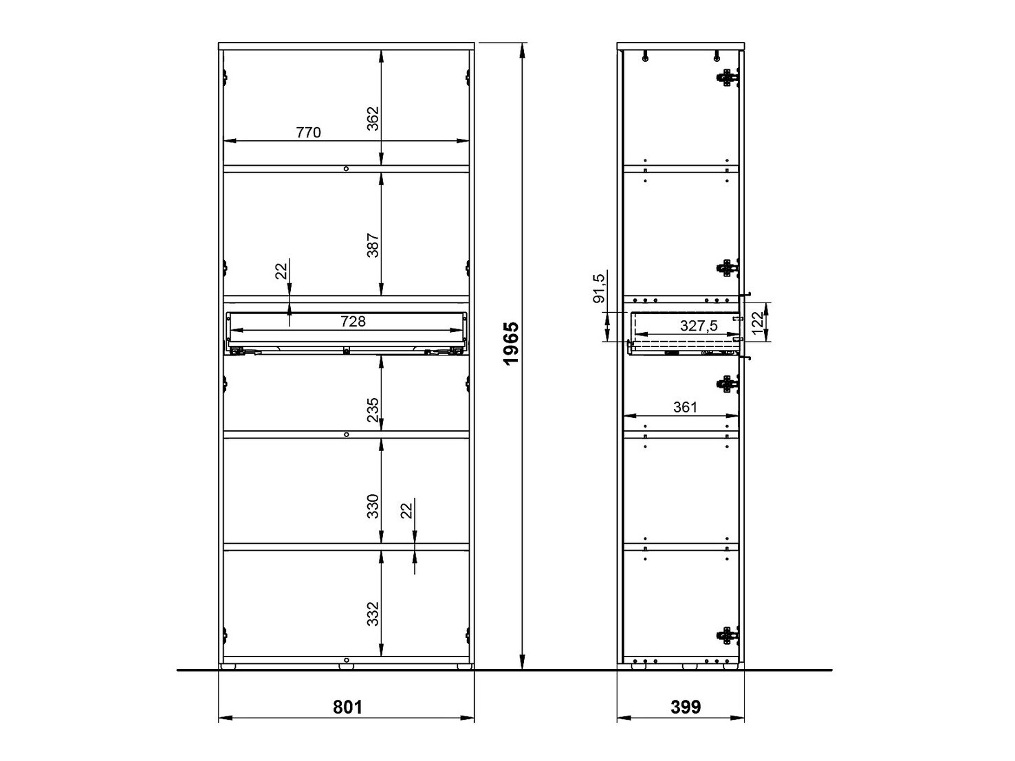 Plaukts Feltoru 103 (Balts)