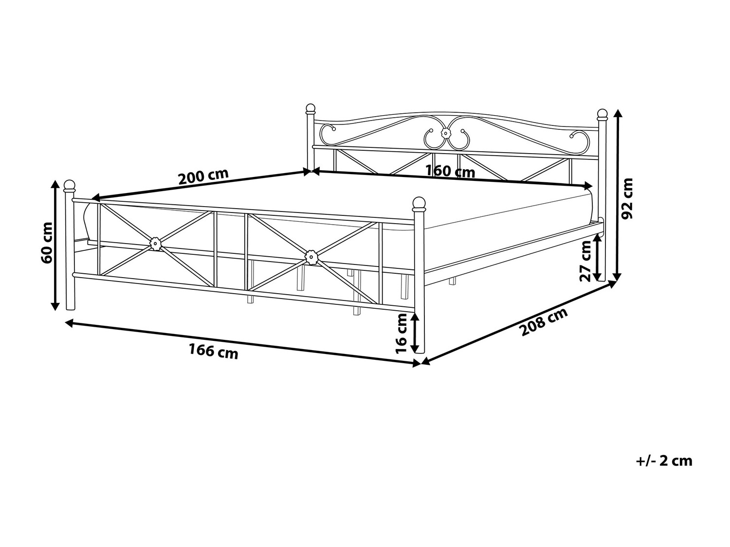 Кровать Berwyn 817 (Чёрный)