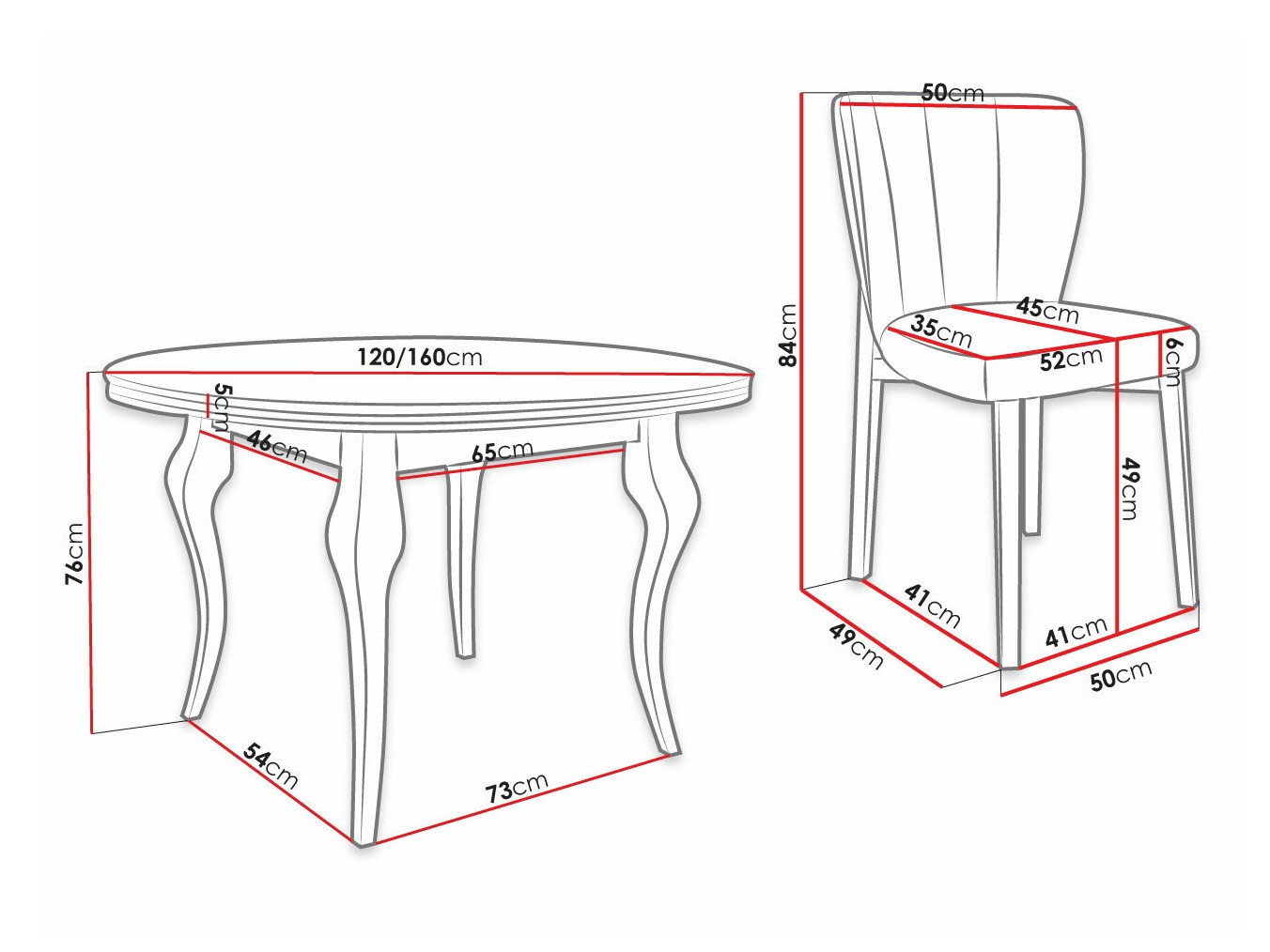 Обеденный гарнитур Racine 140 (Baloo 2073)