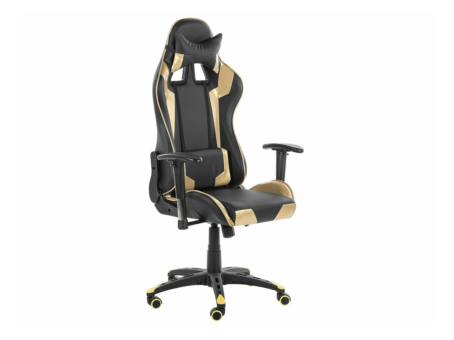 Spēļu krēsls Berwyn 820 (Melns + Zelta)