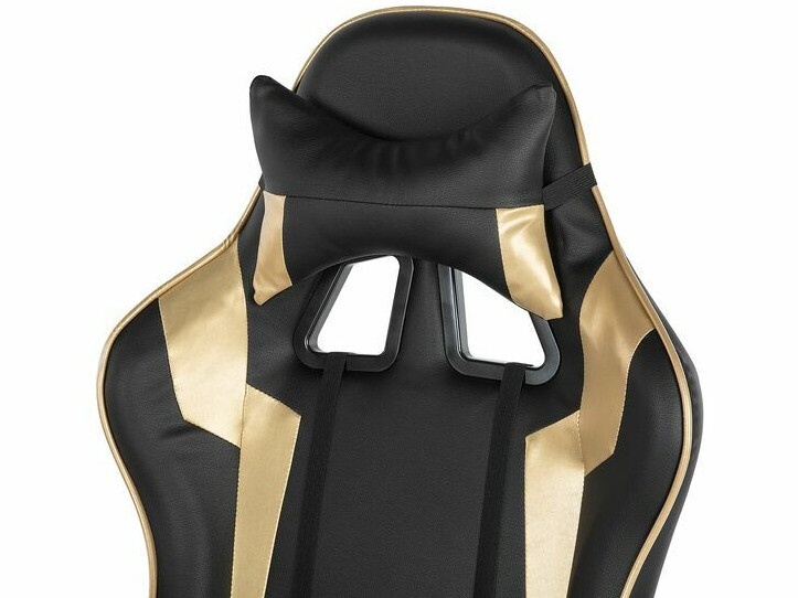 Spēļu krēsls Berwyn 820 (Melns + Zelta)