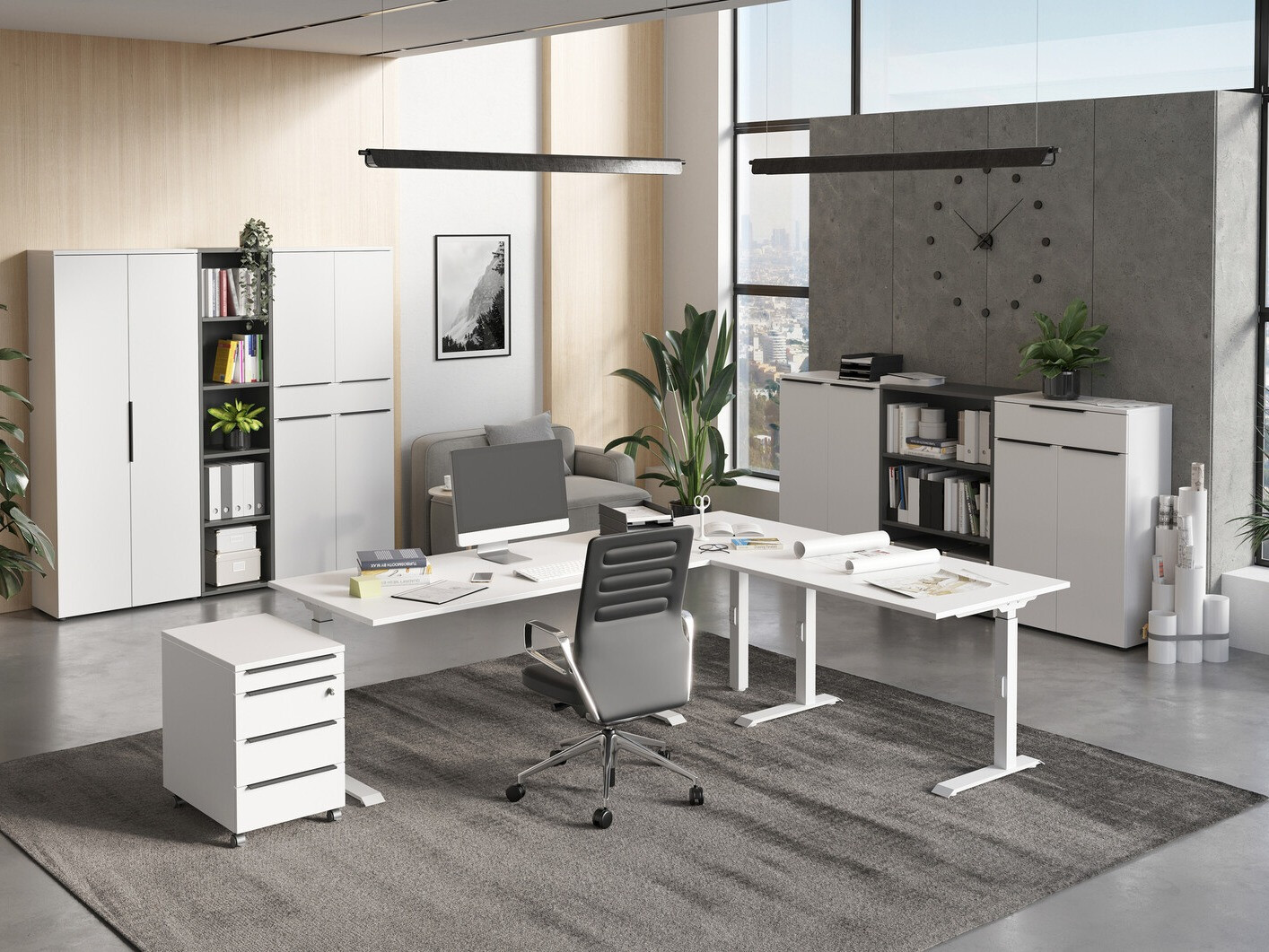 Тумба с ящиками Feltoru 106 (Белый)