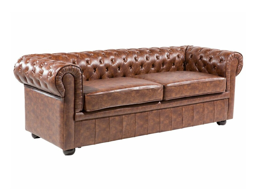 Chesterfield dīvāns Berwyn 832 (Brūns)