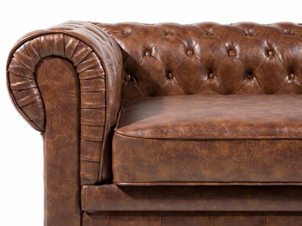Chesterfield dīvāns Berwyn 832 (Brūns)