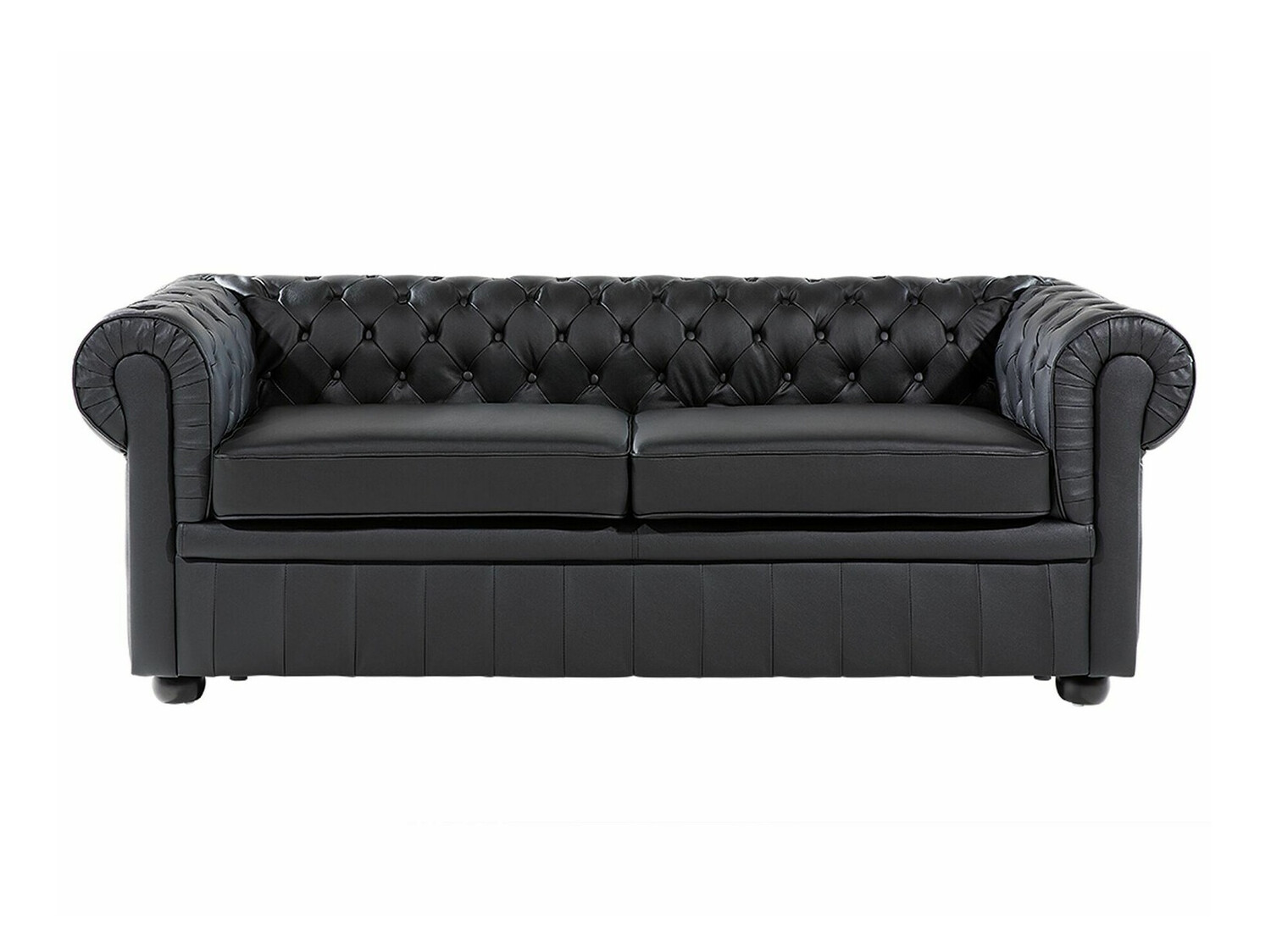 Chesterfield dīvāns Berwyn 832 (Melns)