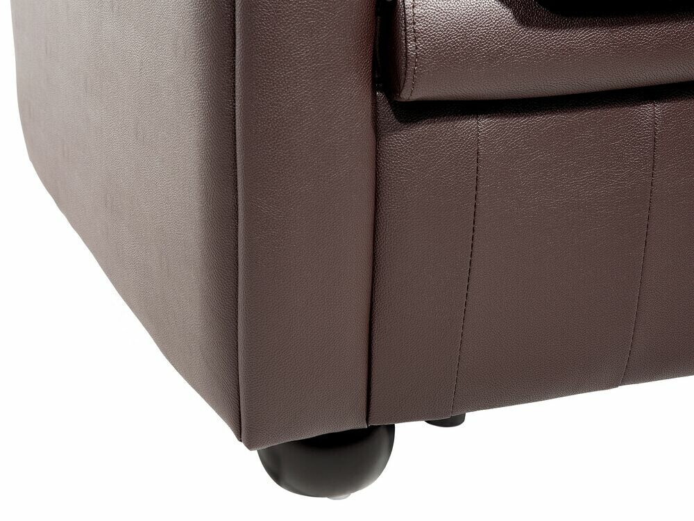 Chesterfield dīvāns Berwyn 832 (Tumši brūns)