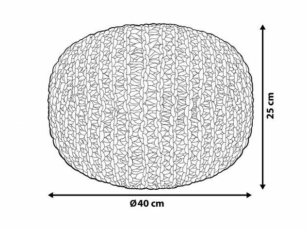 Пуф Berwyn 831 (Светло-серый)