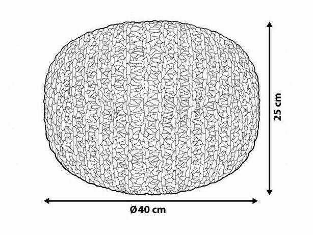 Pufs Berwyn 831 (Oranžs)