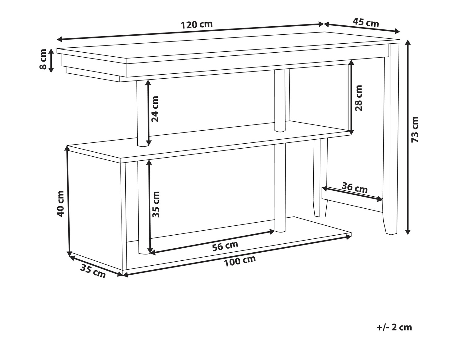 Угловой письменный стол Berwyn 838