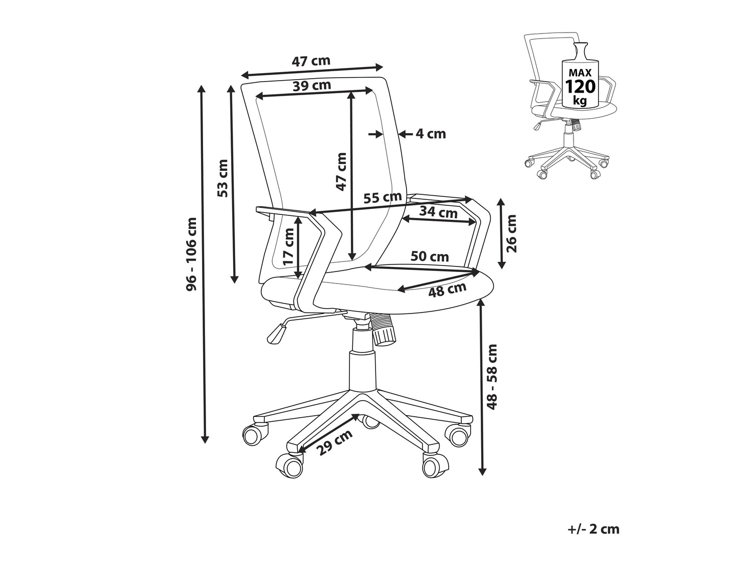 Офисный стул Berwyn 845 (Красный)