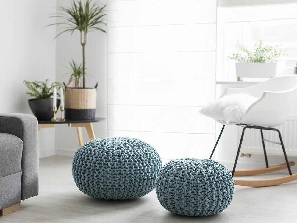 Pufs Berwyn 843 (Gaiši zils)