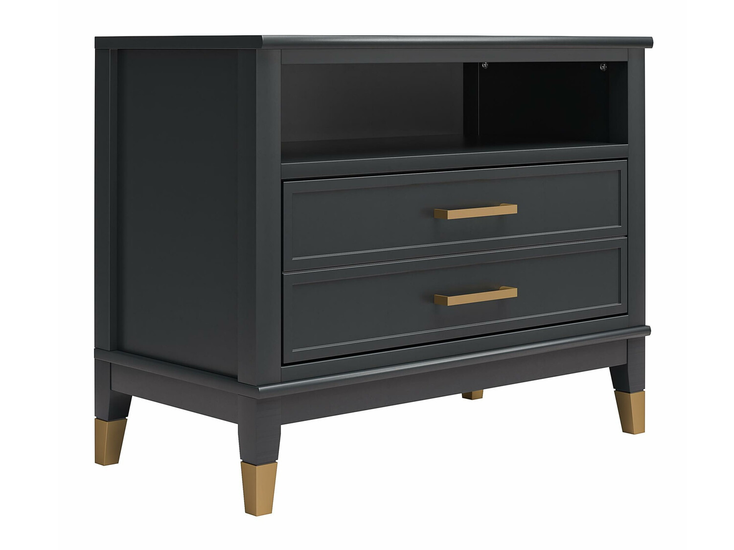 Naktsgaldiņš CosmoLiving by Cosmopolitan Belromu 107 (Melns)