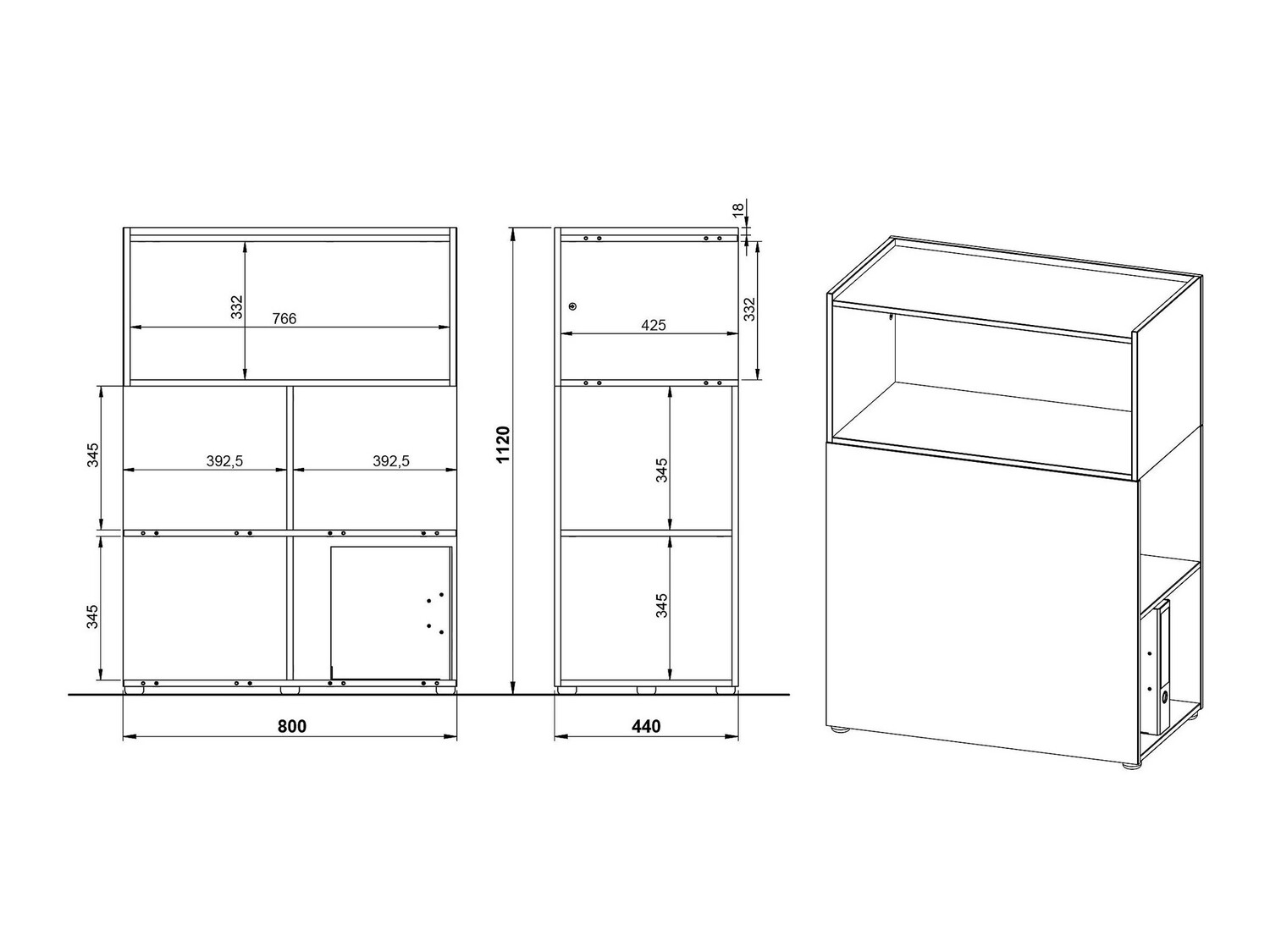 Plaukts Feltoru 108 (Grafīts)
