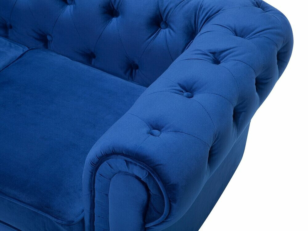 Chesterfield dīvāns Cirdoro 101 (Zils)