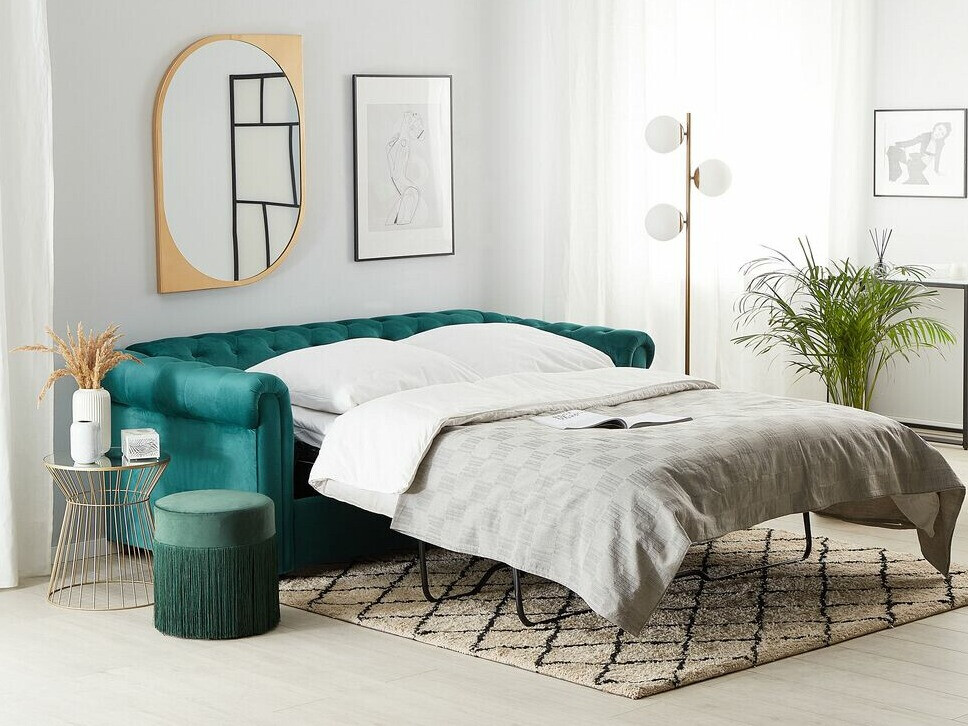 Chesterfield dīvāns Cirdoro 103 (Zaļš)