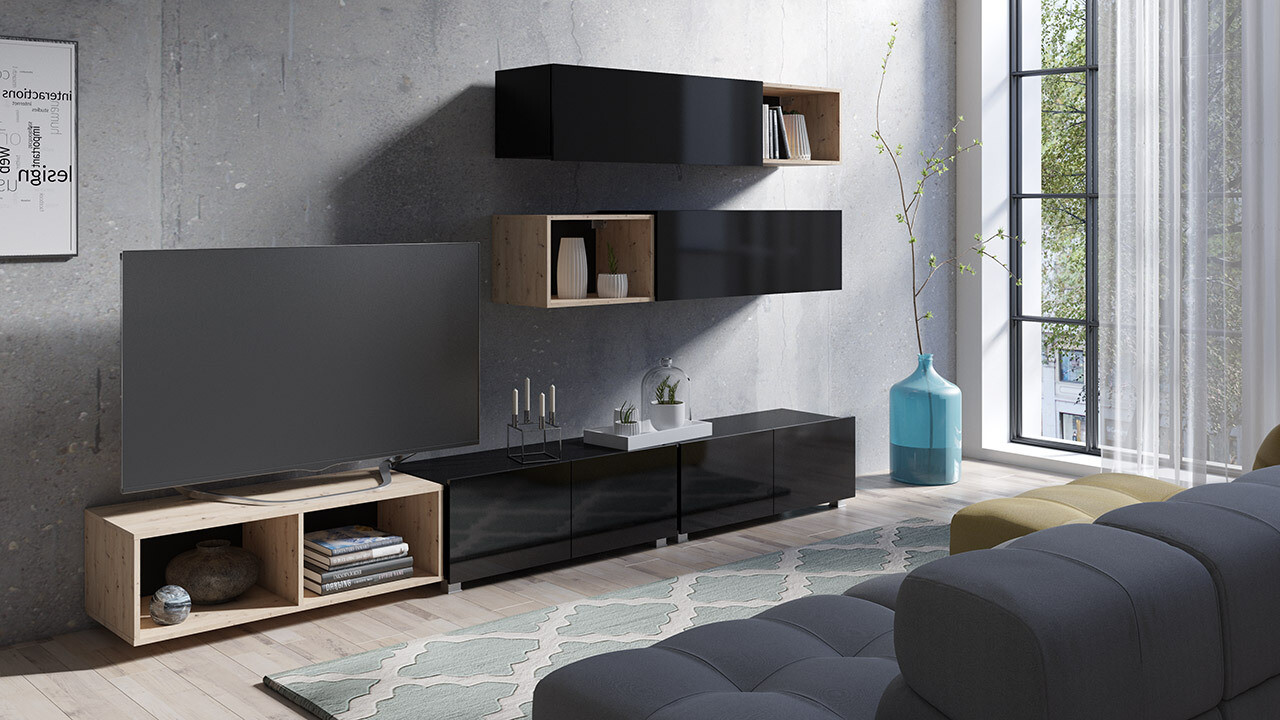 Настенная полка Tivdalu 141 (Artisan дуб)