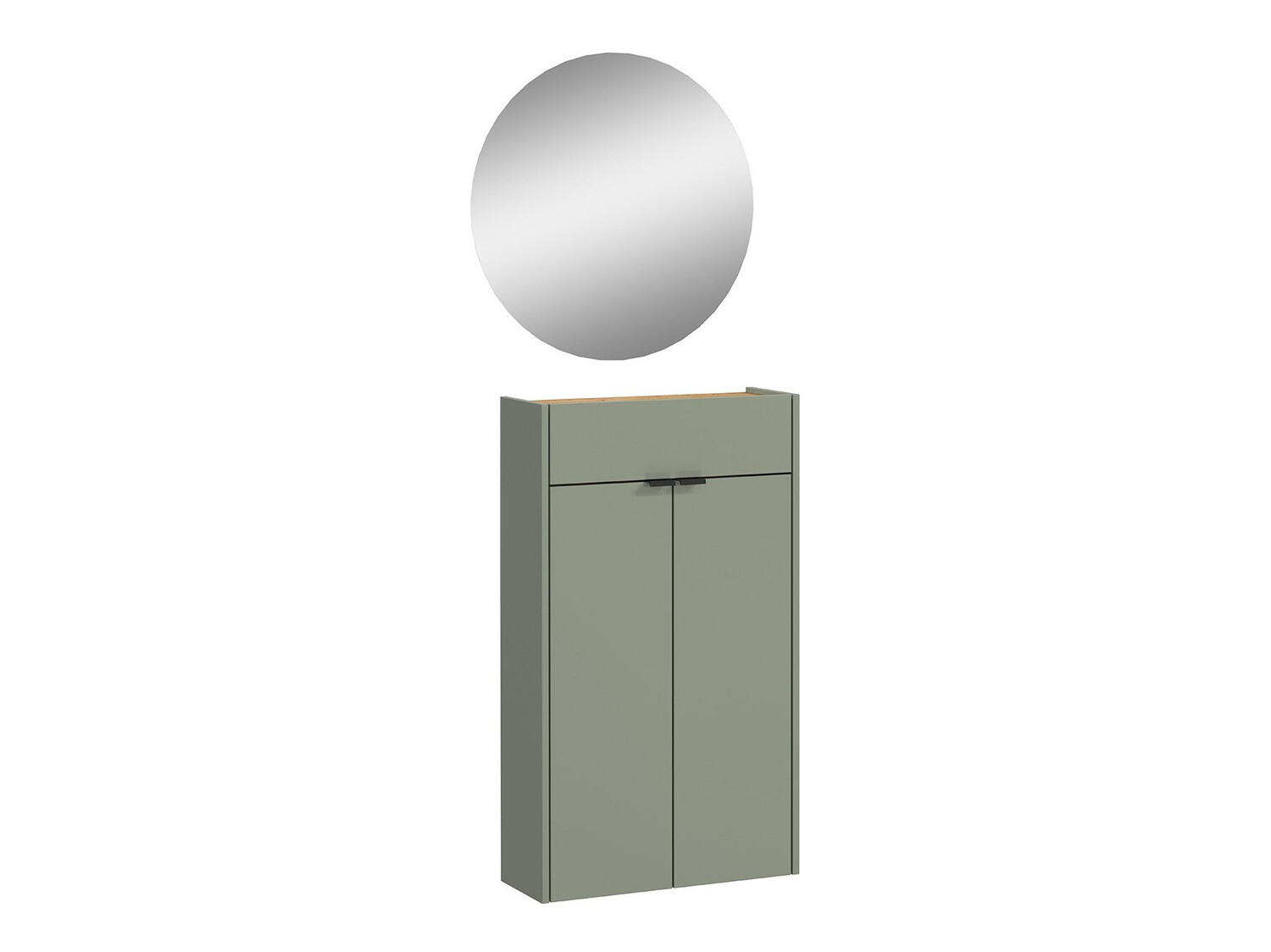 Priekšnama komplekts Cirsale 104 (Putekļaini zaļa + Navarra ozols)