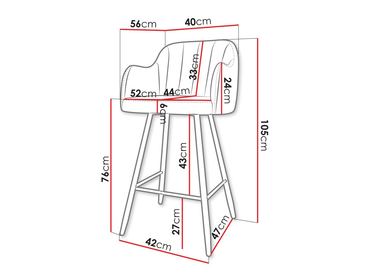 Барный стул Comfivo 103 (Magic Velvet 2217)