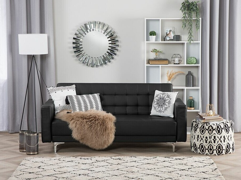 Dīvāns gulta Felvena 103 (Melns)