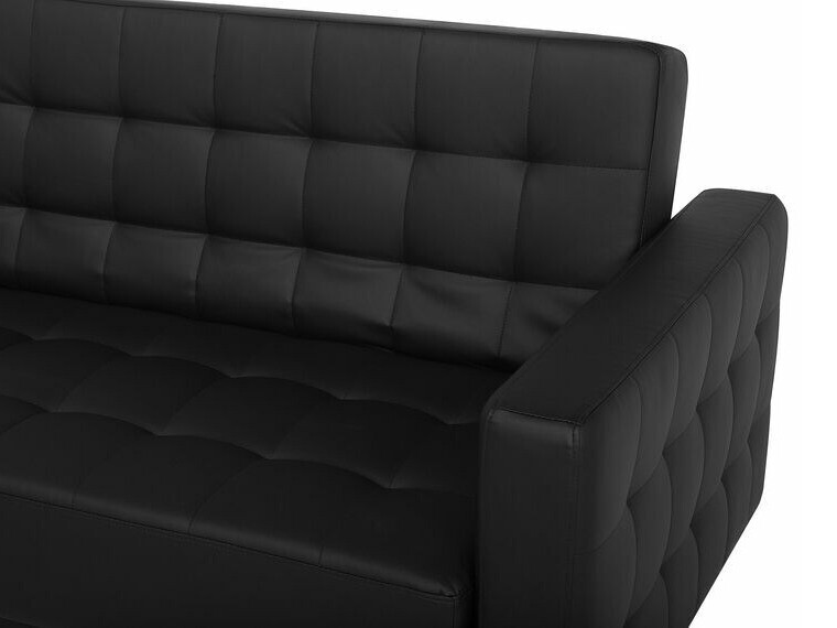 Dīvāns gulta Felvena 103 (Melns)